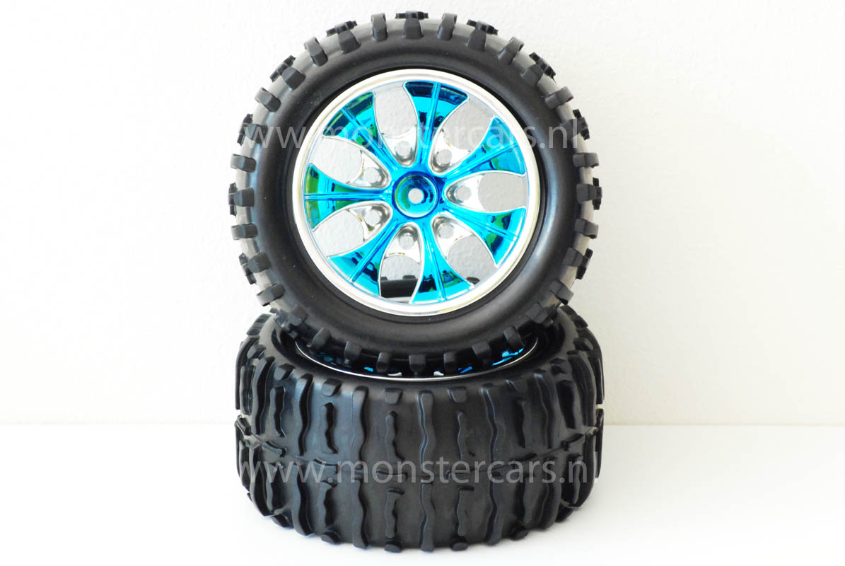 08008NPB HSP/Himoto Velg + Band BLUE 1:10 TRUCK (2St)